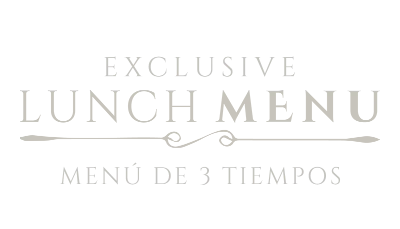 Logotipo Lunch Menu de 3 tiempos para Chambao Madrid