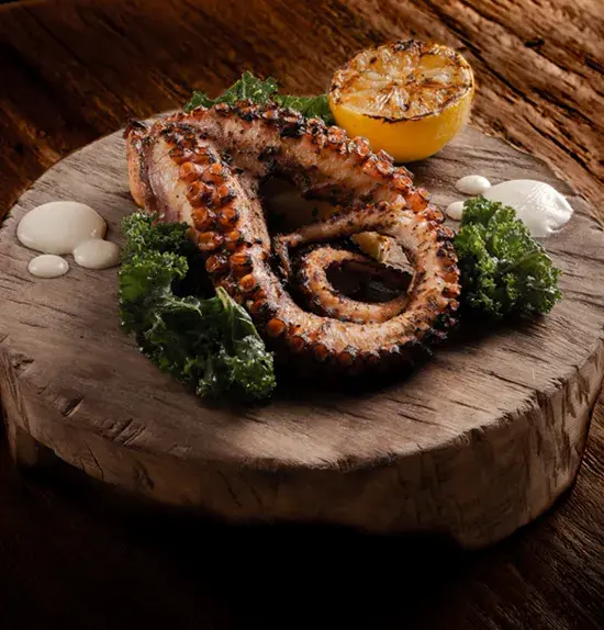 pulpo super colosal en Restaurante Chambao