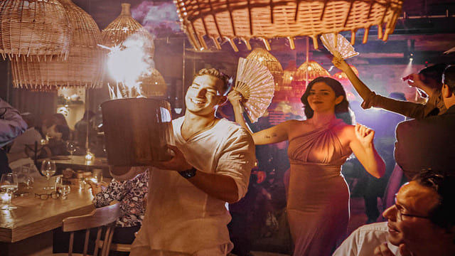 New Year's Eve celebration atmosphere