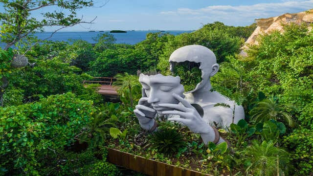Sculpture "True Nature" by Daniel Popper at Bohemian Square