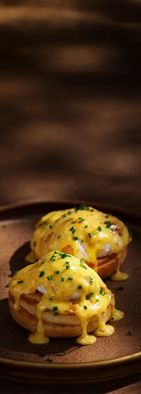 Eggs Benedict at Chambao Madrid Brunch