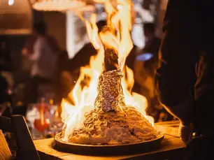 Lucifer steak cut at Chambao for Easter Week in Madrid