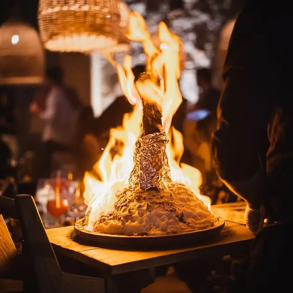 Lucifer steak cut at Chambao for Easter Week in Madrid